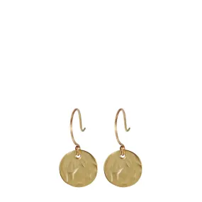 10K Gold Sequin Earrings