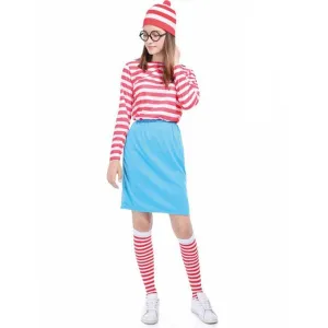 Adult Wheres Wally Wenda Costume