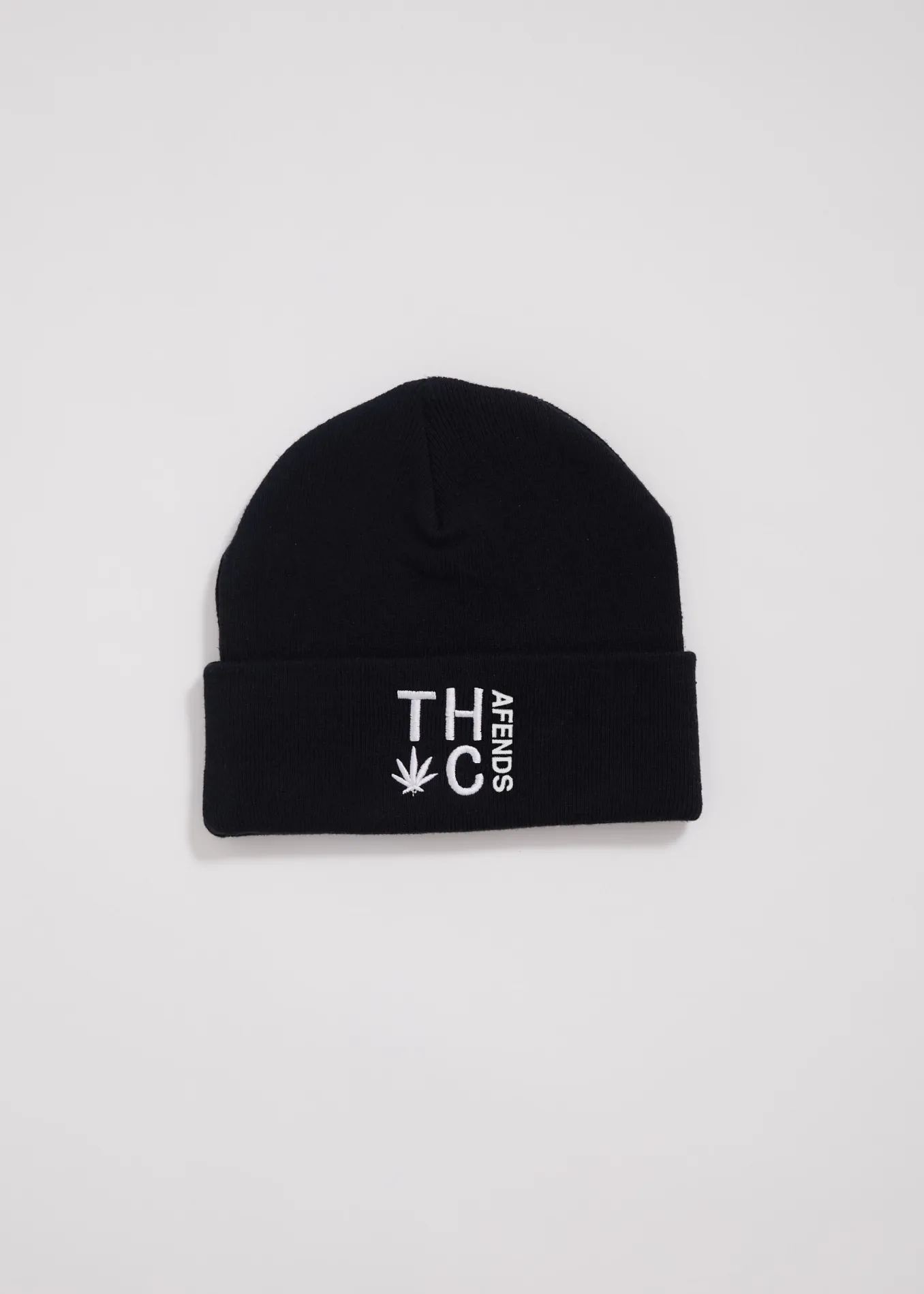 AFENDS Unisex Rolled Up - Beanie - Black