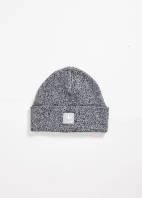 AFENDS Unisex White Noise - Hemp Knitted Beanie - Black Speckle