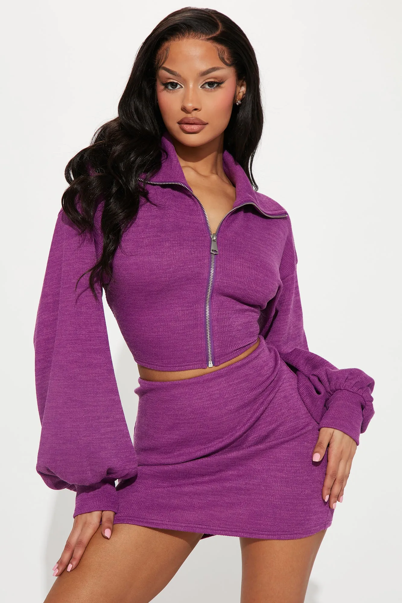 Always Ready Skirt Set - Purple