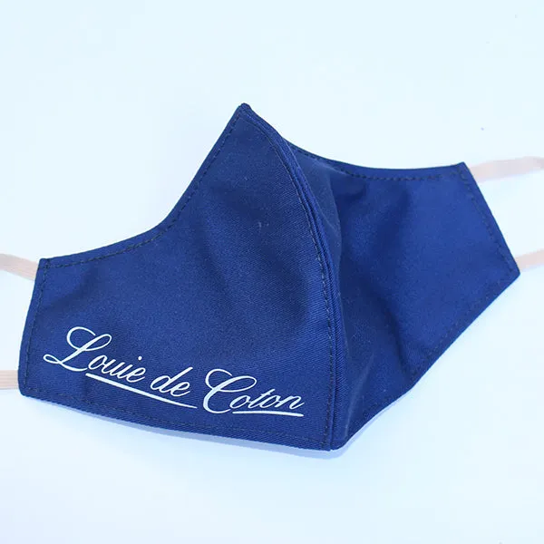 Antimicrobial Cotton Fitted Face Masks w/ Louie de Coton Printed Logo