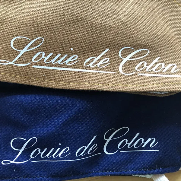 Antimicrobial Cotton Fitted Face Masks w/ Louie de Coton Printed Logo