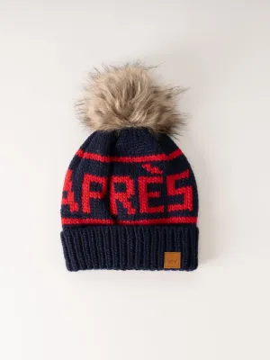 Apres Navy & Red Beanie