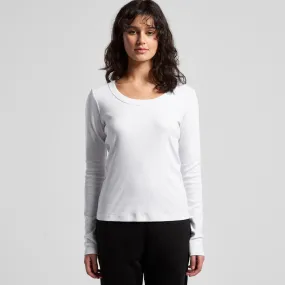 Ascolour Wo's Organic Rib L/S Tee (4075)