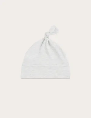 Baby Knotted Beanie - Heather Grey