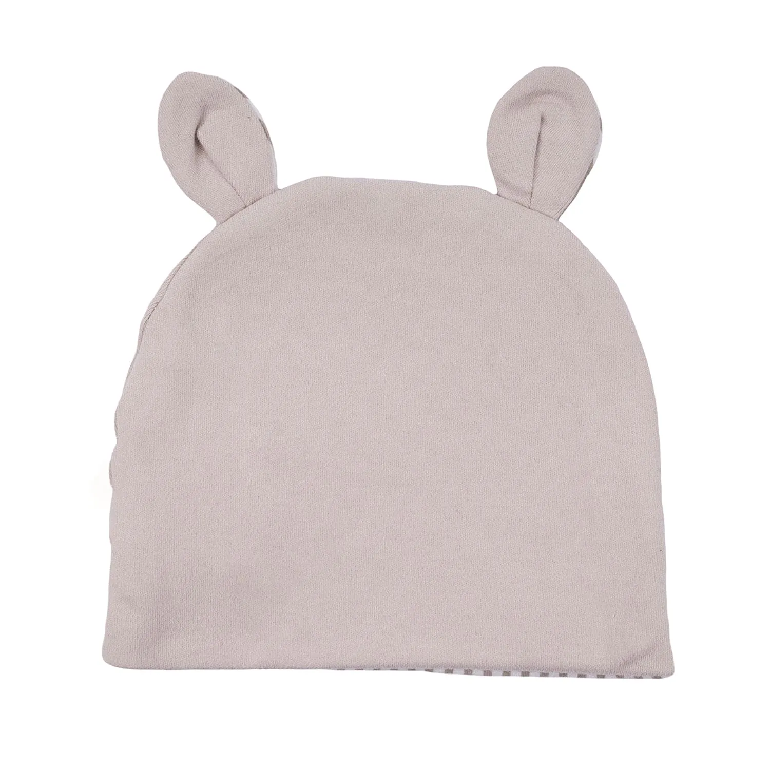 Baby Moo Busy Bee All Season Stretchable Hosiery Warm 3D Beanie Cap - Grey