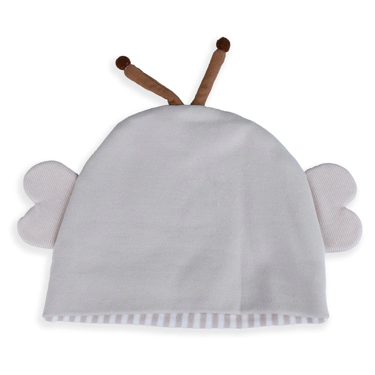 Baby Moo Cartoon Face 3D Ear Cap - Grey