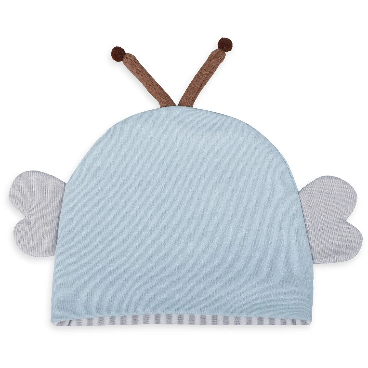 Baby Moo Cartoon Face Cartoon Designs Cap - Blue