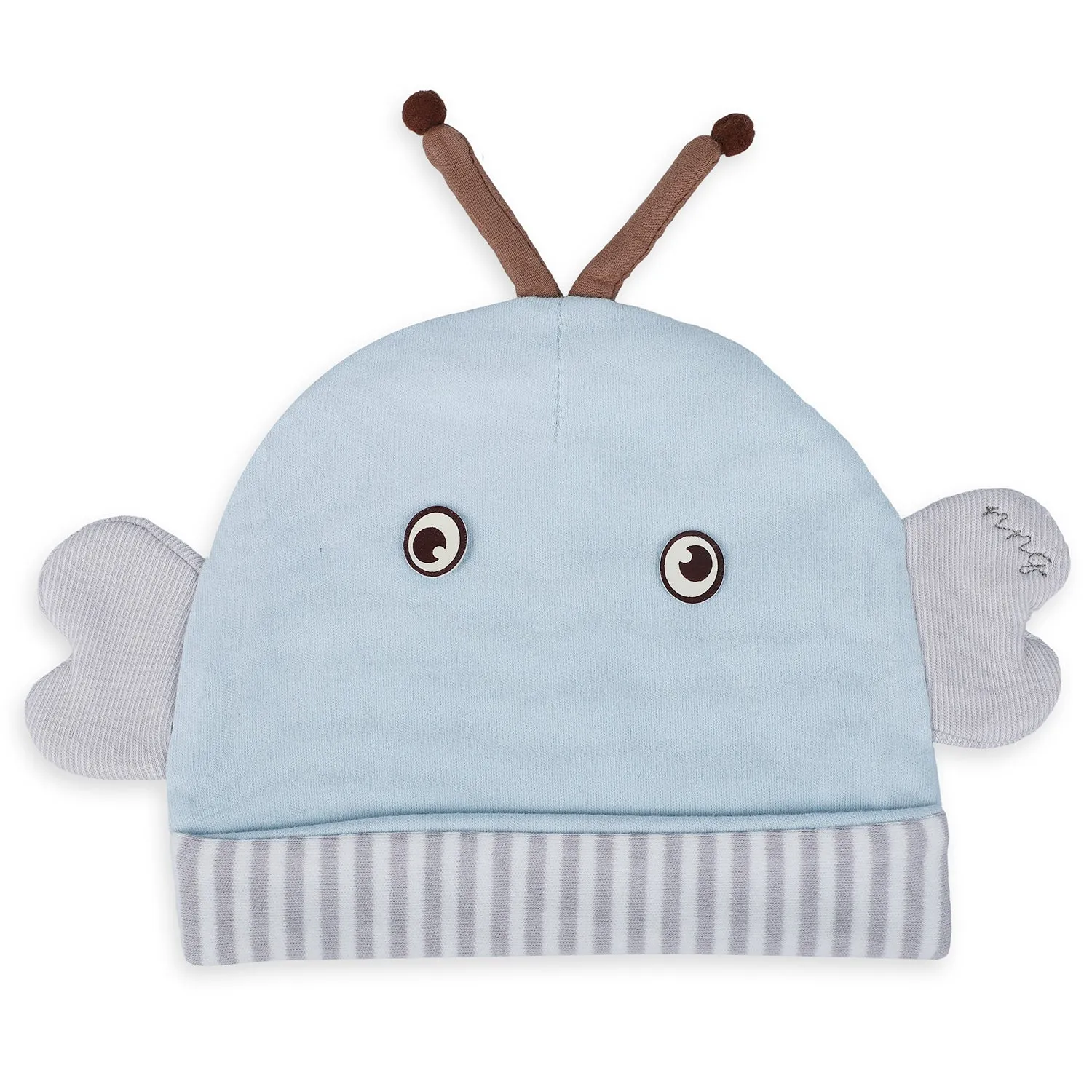 Baby Moo Cartoon Face Cartoon Designs Cap - Blue