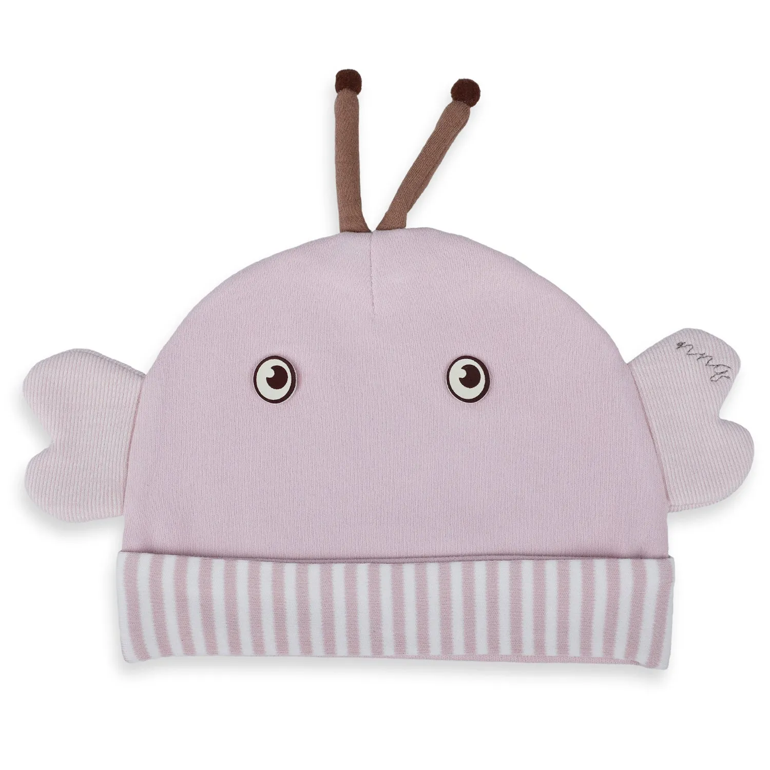 Baby Moo Cartoon Face Cartoon Designs Cap - Pink