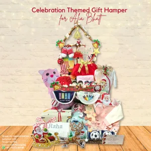 Baby Moo Celebration Themed Alia's Raha 30 Pcs Luxury Gift Hamper Red - 0-18M Sizes Available