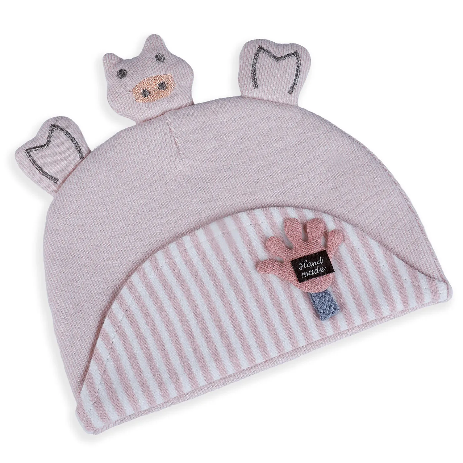 Baby Moo Cute Turtle Toddlers Cotton Cap - Pink