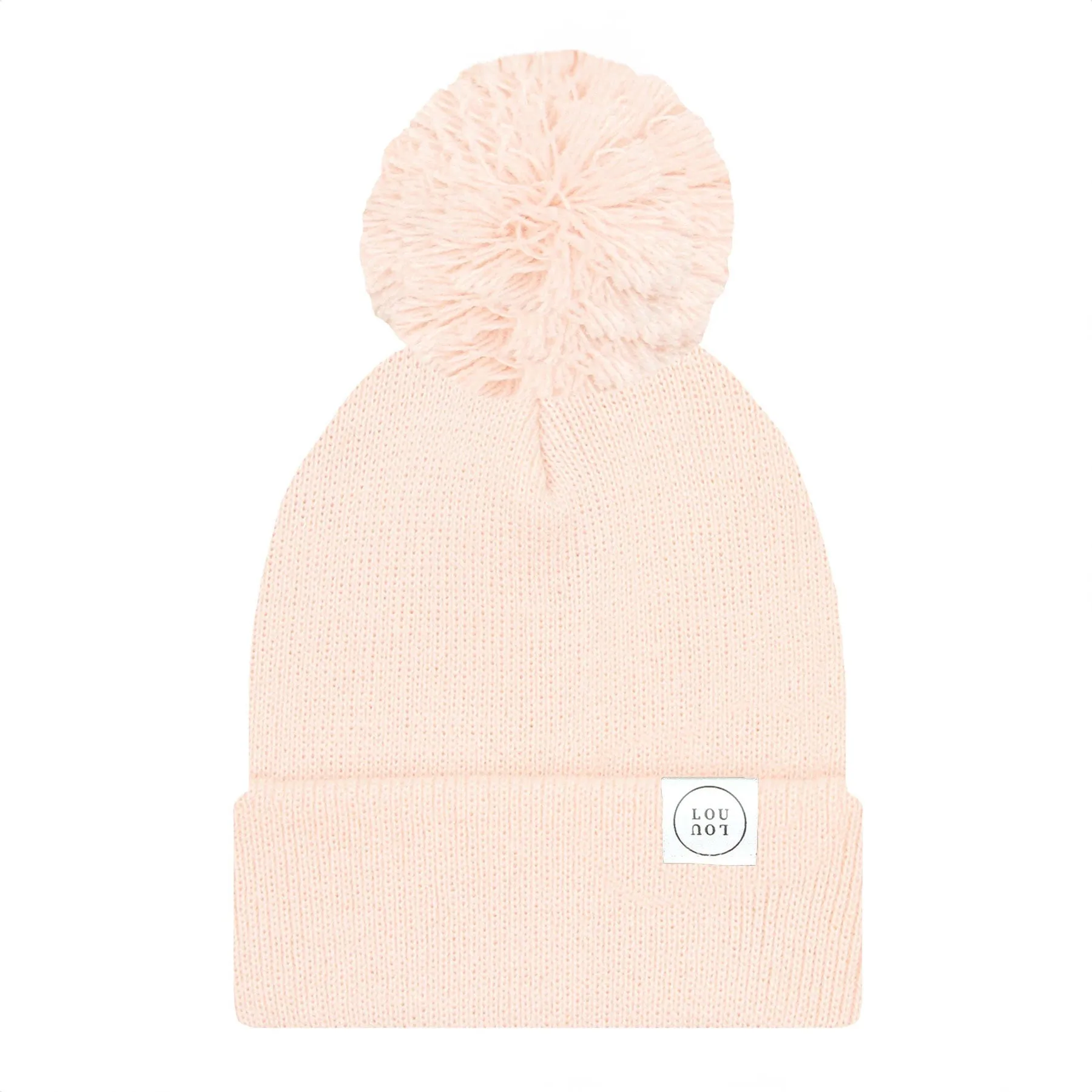 Beanie with Pom - Blush Pink