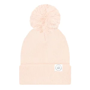 Beanie with Pom - Blush Pink