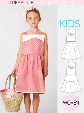 BECKY - Girls Dress Patterns (2-10)