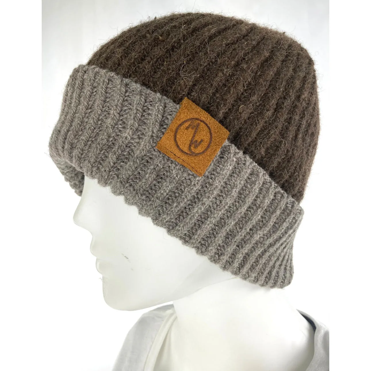 Bison - Ribbed Cuff Wool Beanie