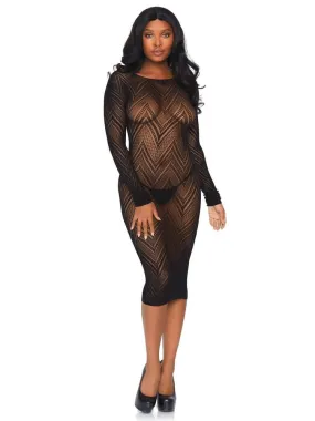 Black Bodycon Sheer Desire Dress