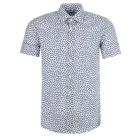 BOSS C Hal Kent SS Shirt in Medium Blue Print