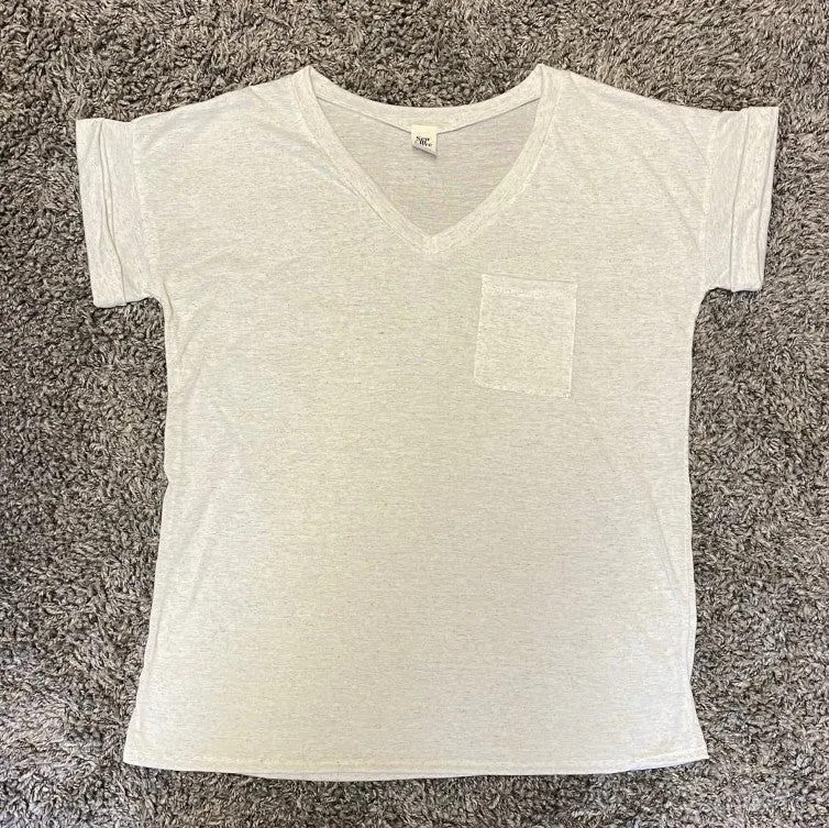 Boyfriend Pocket Top, Ivory