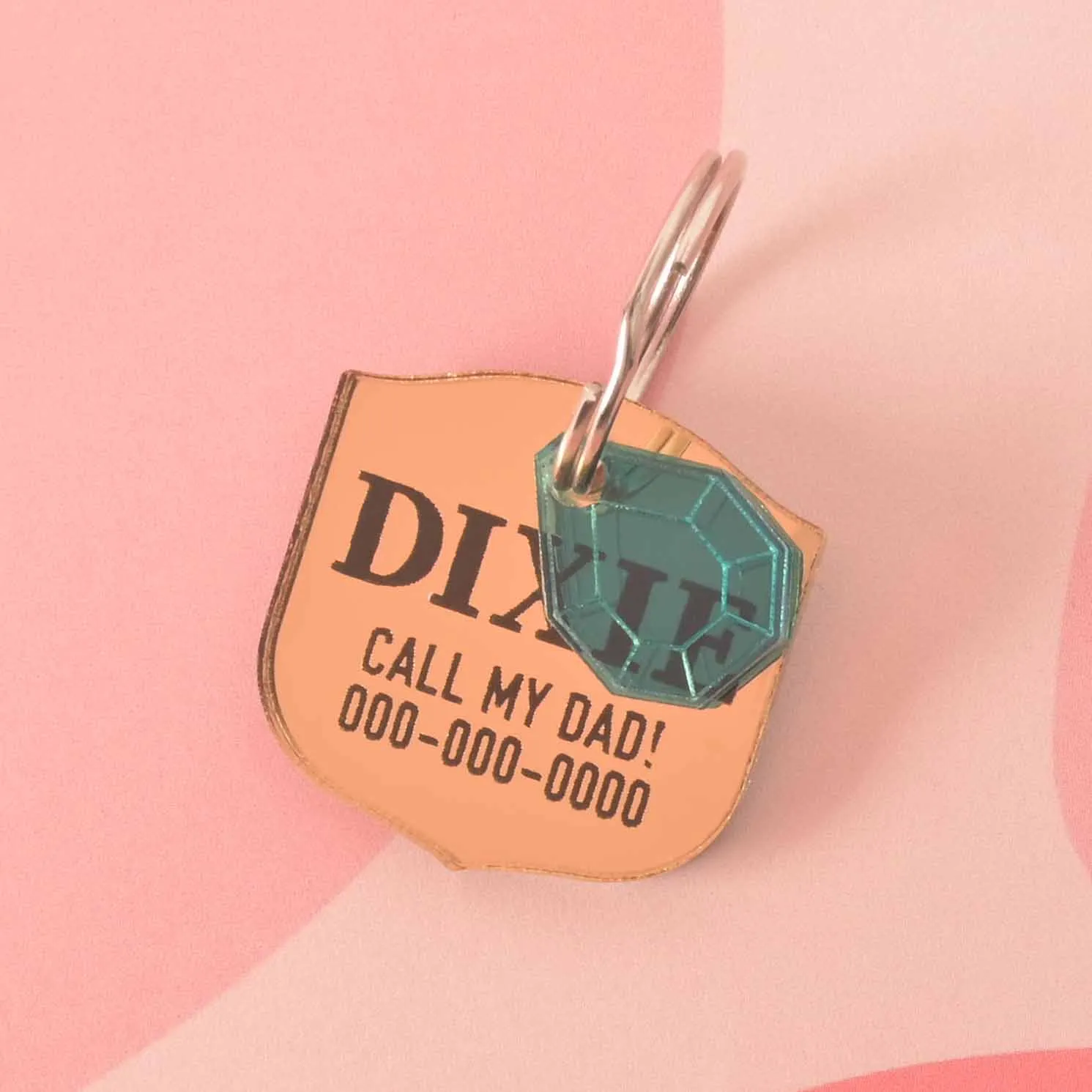 Brave Bling Shield Personalized Pet Tag