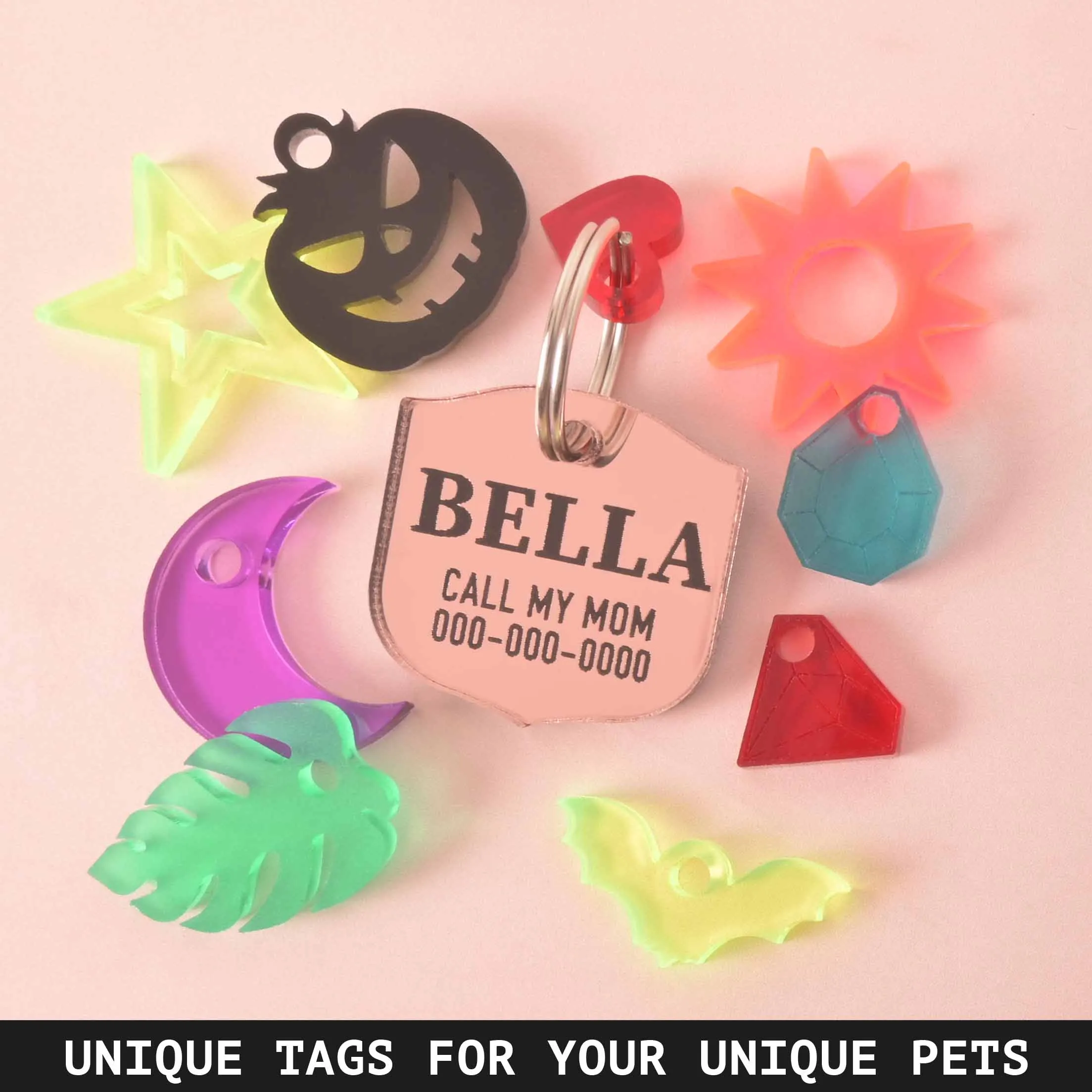 Brave Bling Shield Personalized Pet Tag