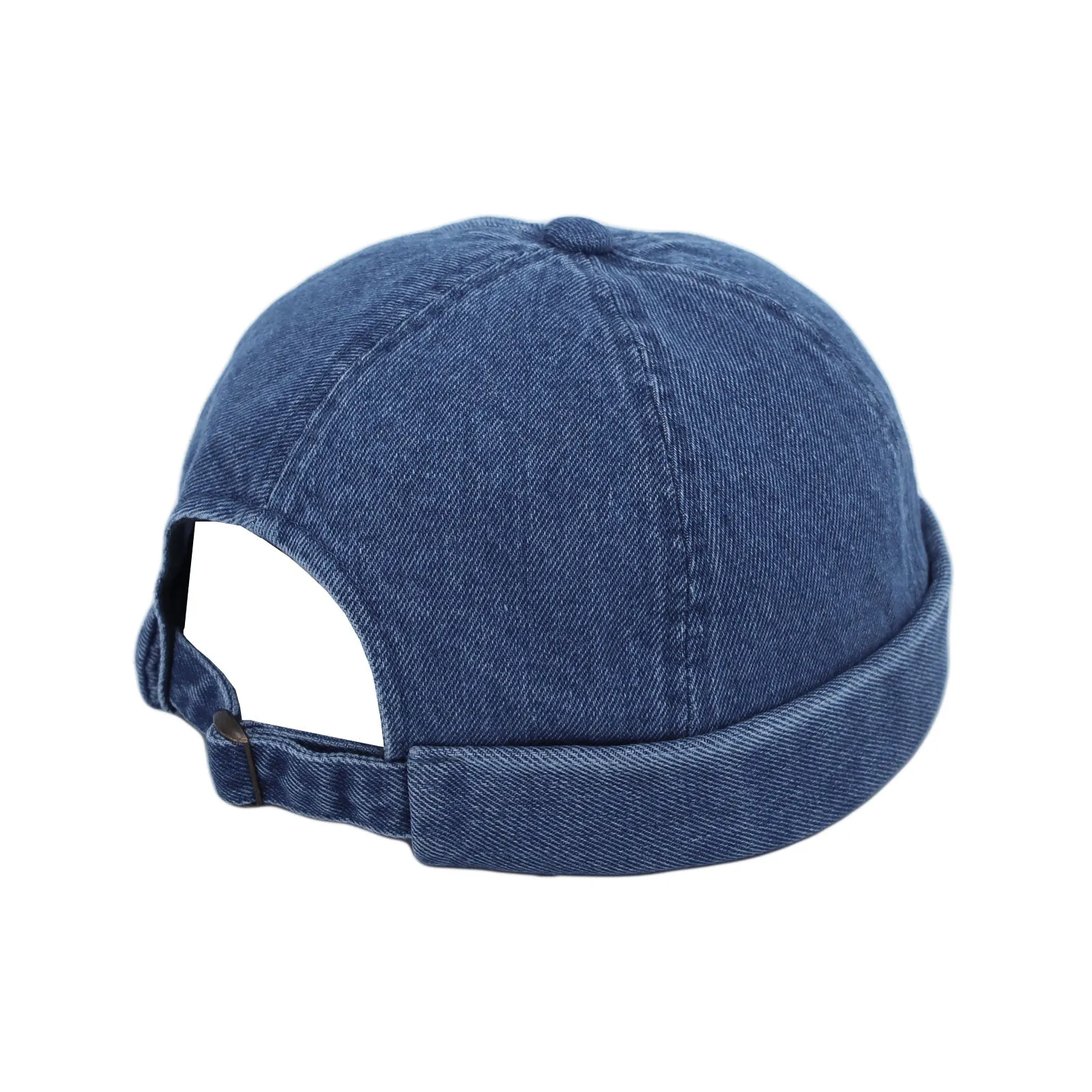 Brimless Denim Watch Cap Docker Hat Harbour Adjustable JD51326