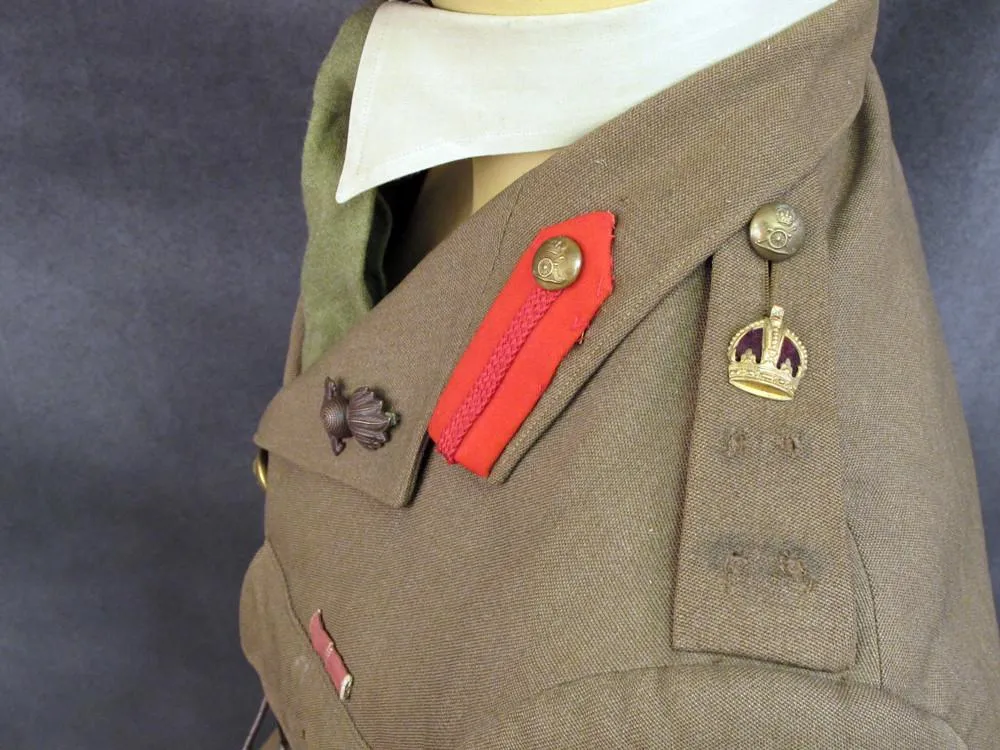 British WWII Royal Artillery Named Officer Uniform and Personal Possessions Set