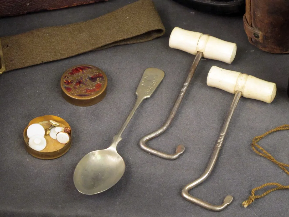 British WWII Royal Artillery Named Officer Uniform and Personal Possessions Set