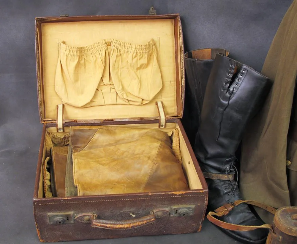 British WWII Royal Artillery Named Officer Uniform and Personal Possessions Set