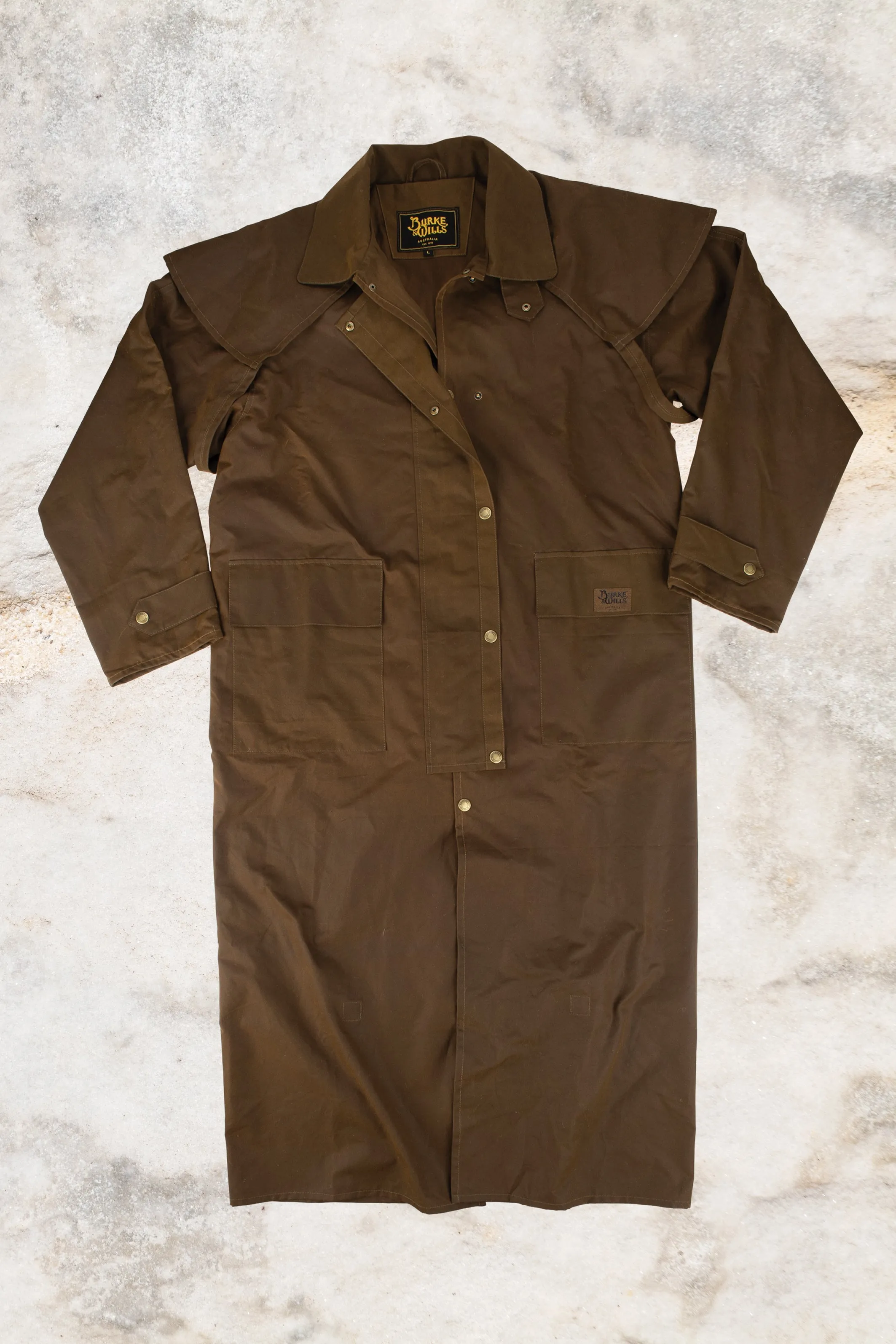 Burke & Wills Stockman Long Coat I Bronze