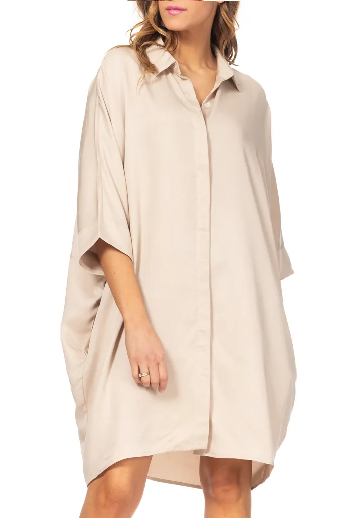 Caddy Beige Shirt Dress