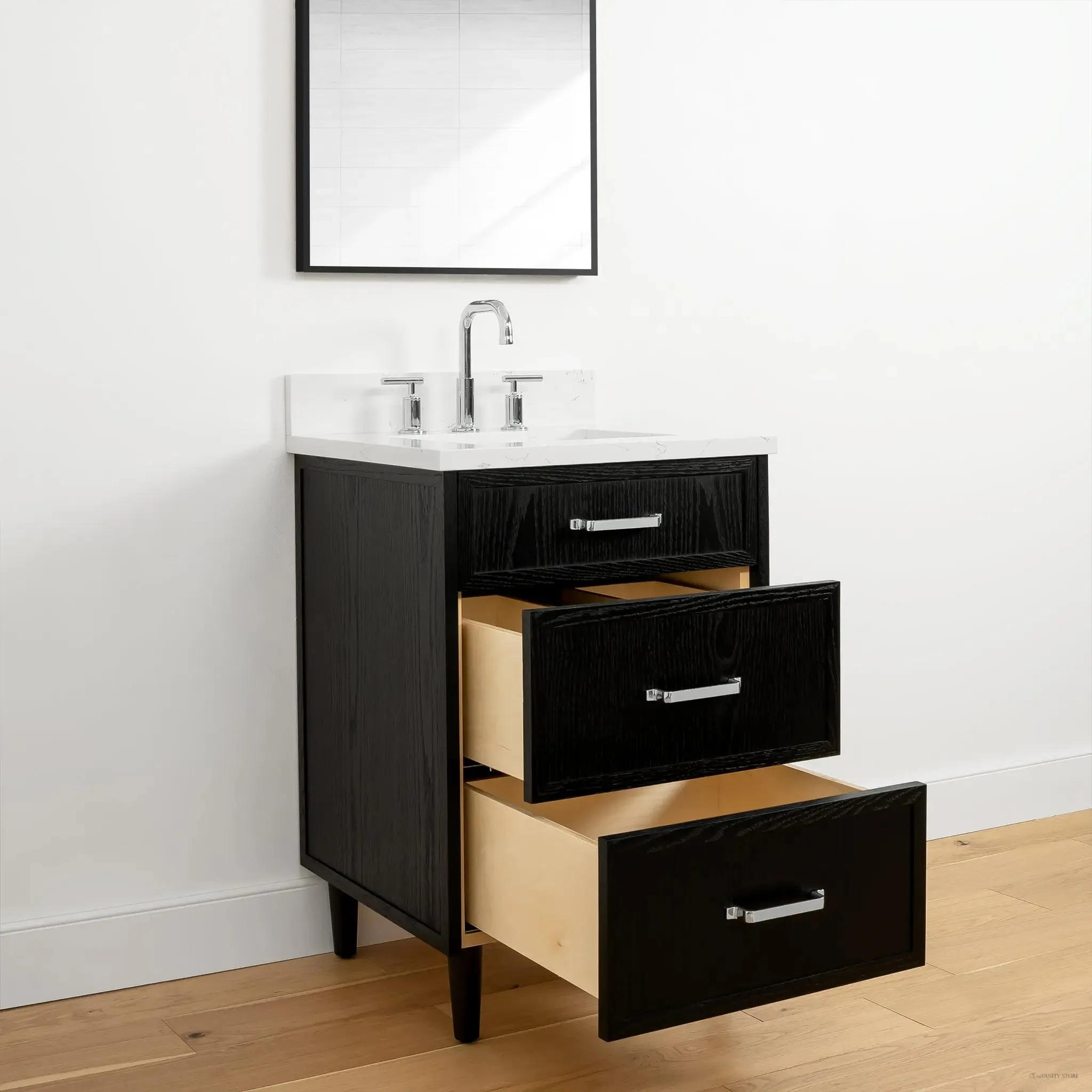 Cape Breton 24" Blackened Oak Bathroom Vanity