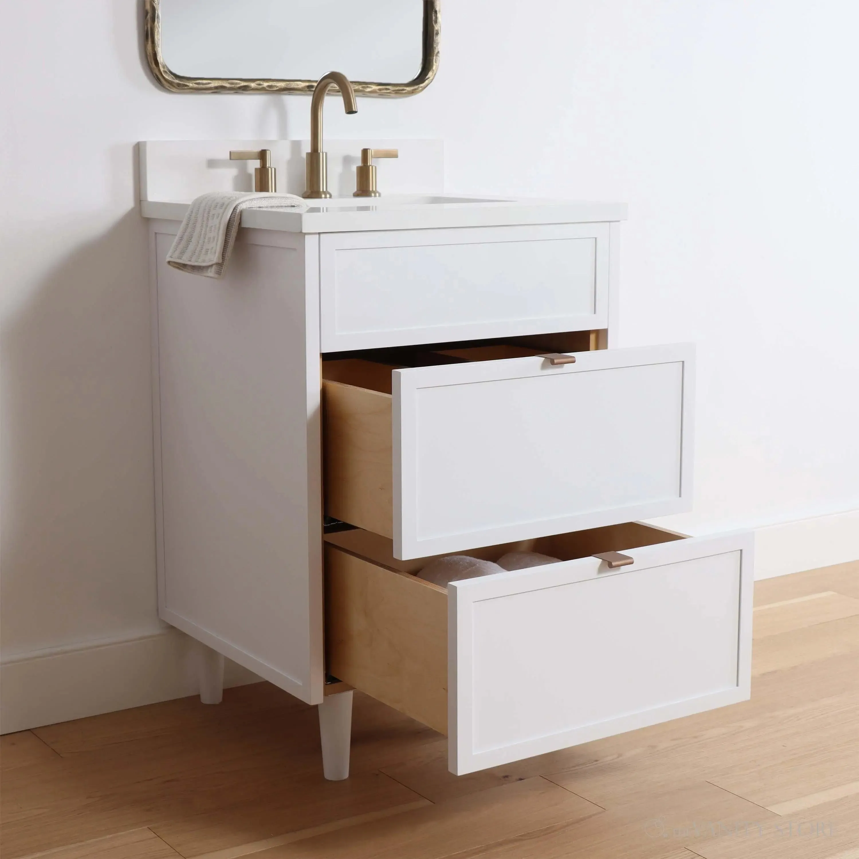 Cape Breton 24" Satin White Bathroom Vanity