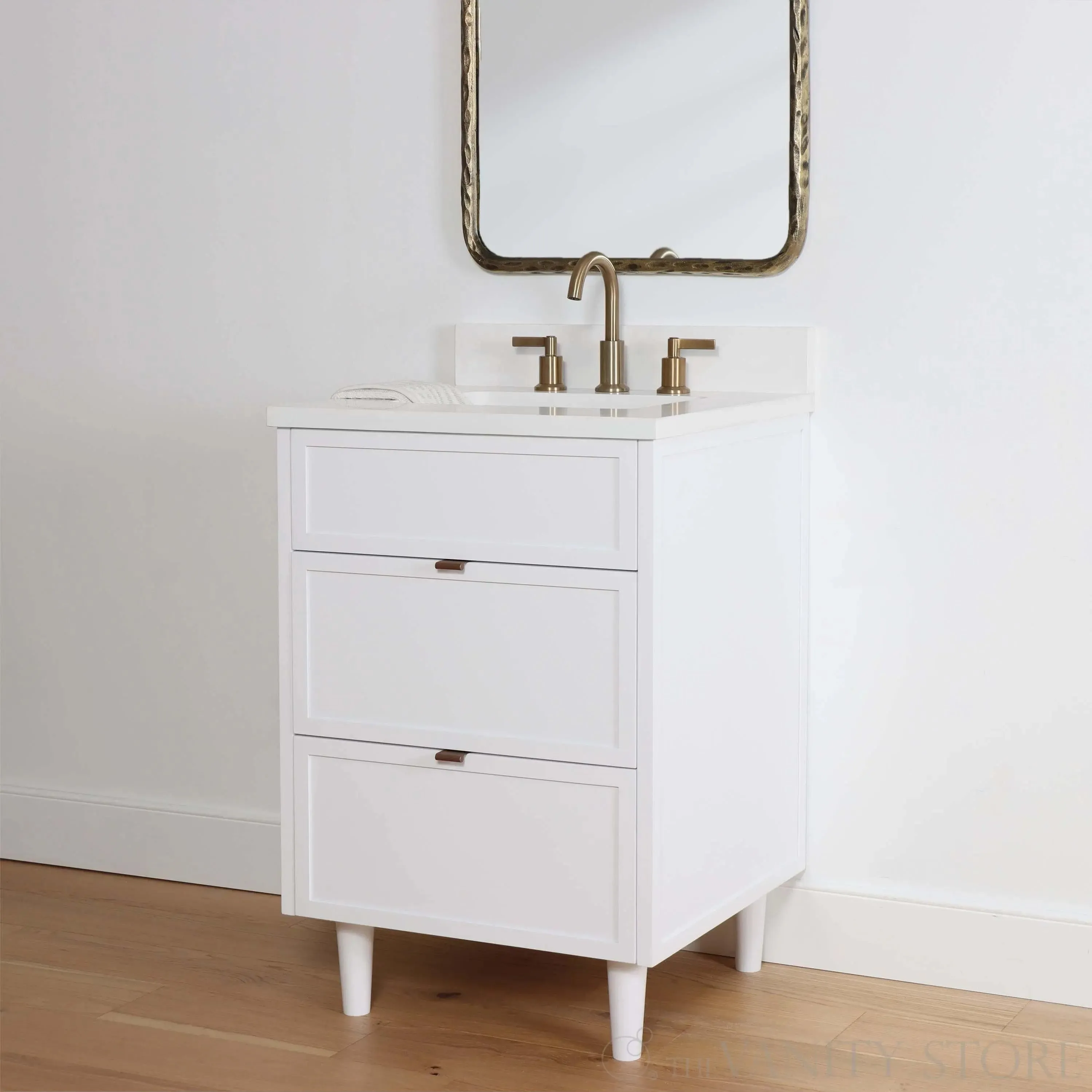 Cape Breton 24" Satin White Bathroom Vanity