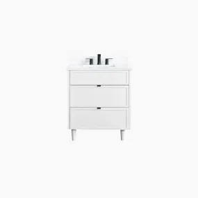 Cape Breton 30" Satin White Bathroom Vanity