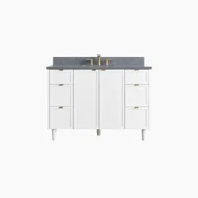 Cape Breton 48" Satin White Bathroom Vanity