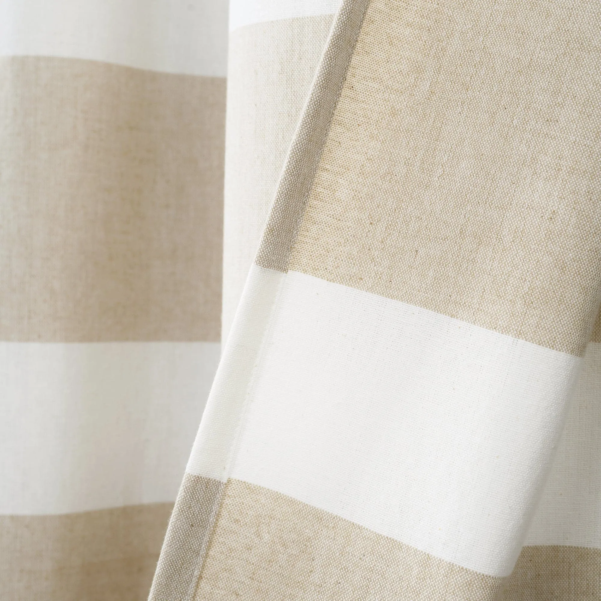 Cape Cod Stripe Yarn Dyed Cotton Window Curtain Panel Set