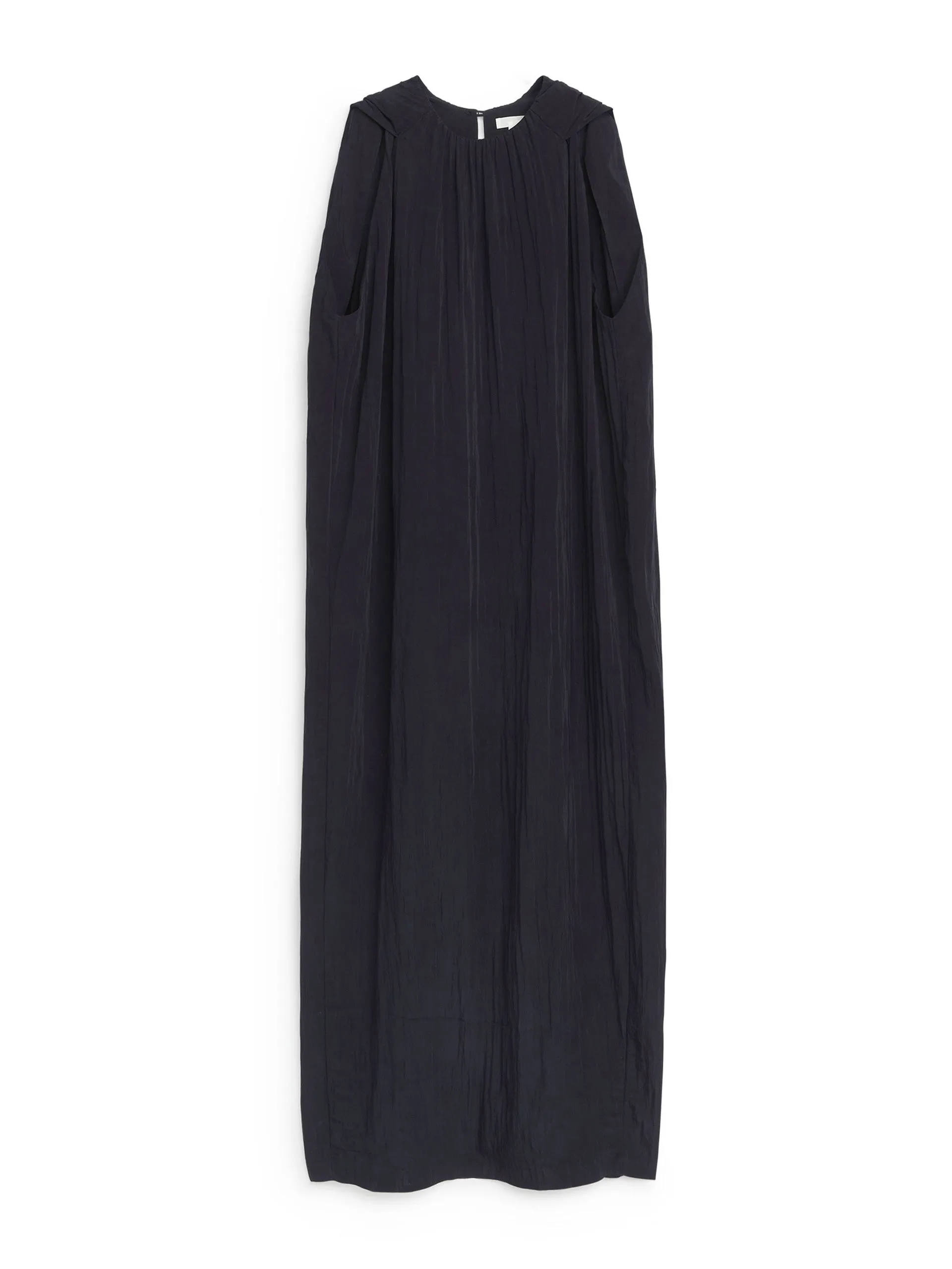 Cape-sleeve maxi dress