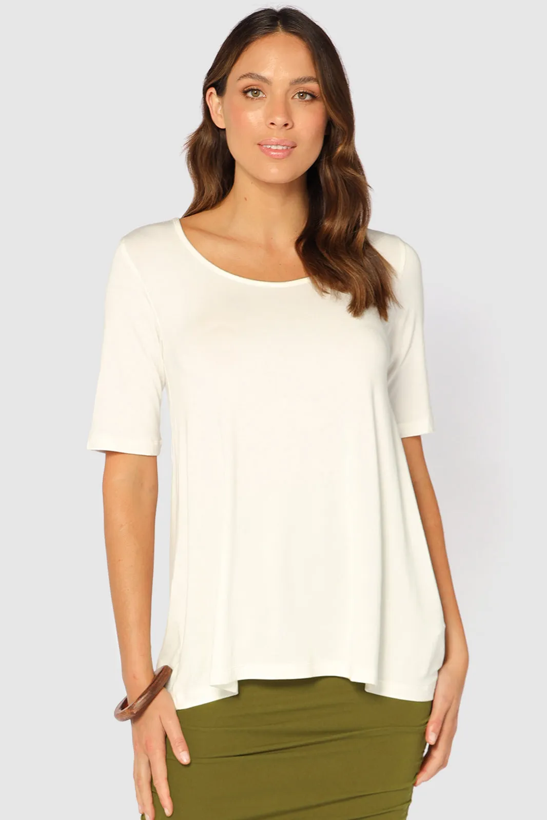 Carter Tunic Top - Ivory