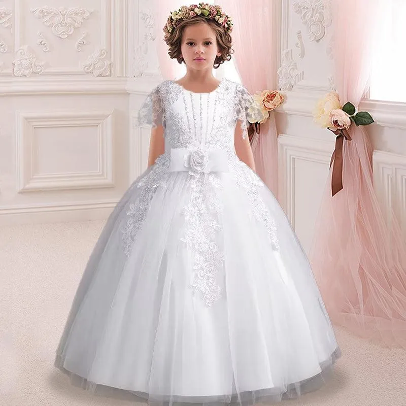 Children's embroidered fashion dress