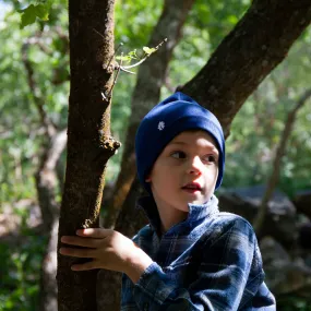 CLEARANCE: Merino Wool Toddler/Little Kid Beanie, Navy