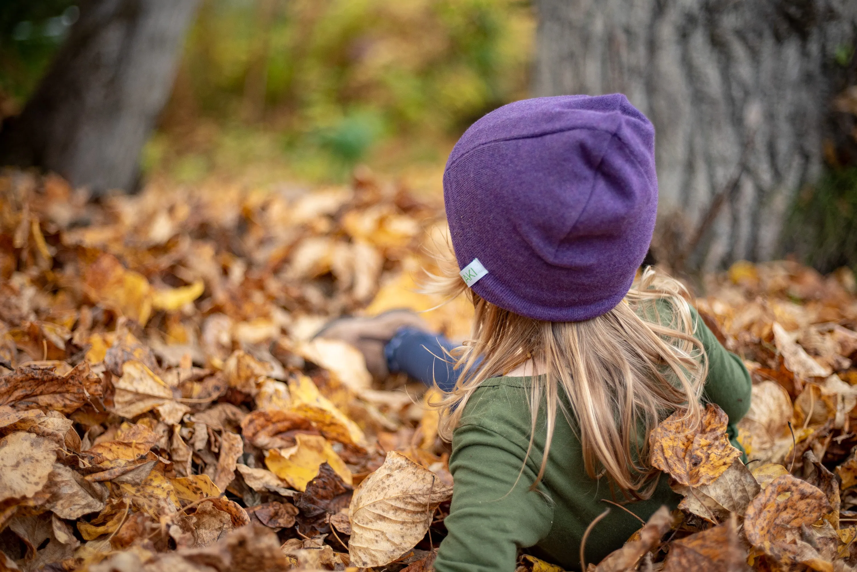 CLEARANCE: Merino Wool Toddler/Little Kid Beanie, Purple