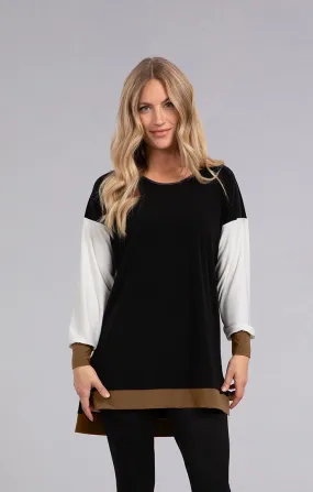 Color Block Step Hem Tunic