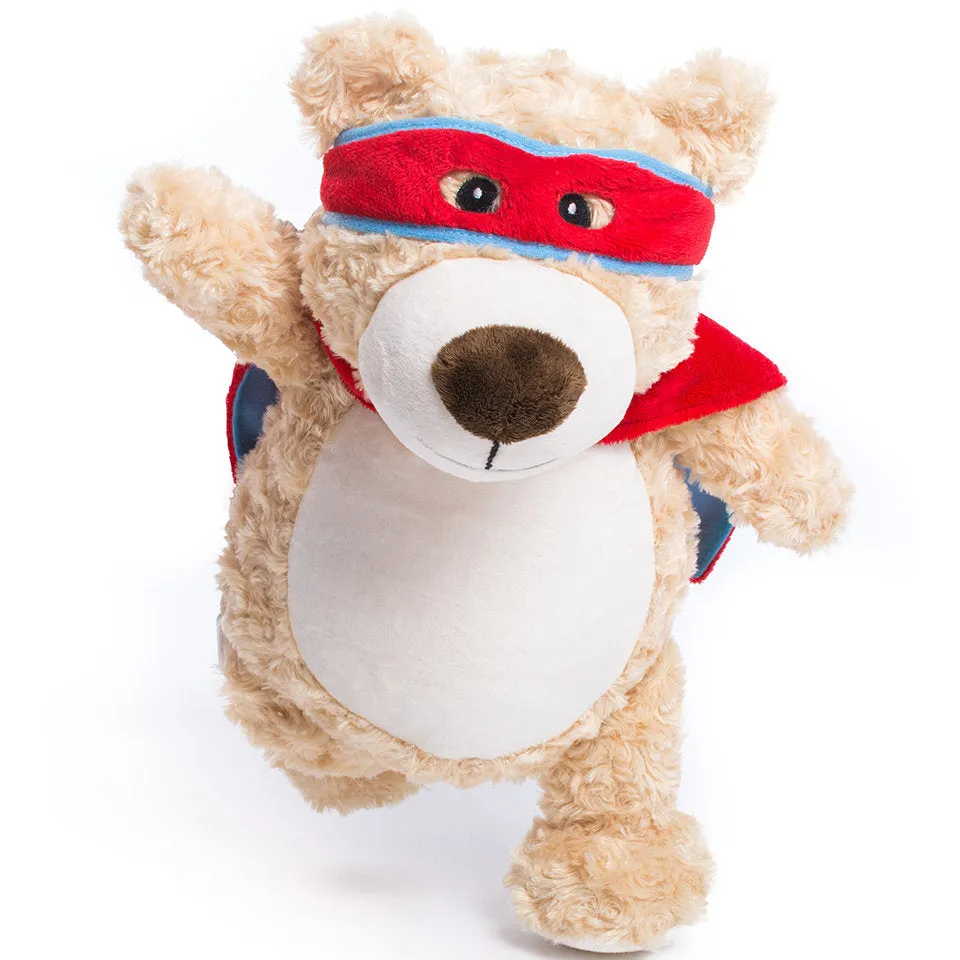 Cubbies Classic Collection Embroidery Blank - Cubbyford Red/Blue Superhero Teddy Bear