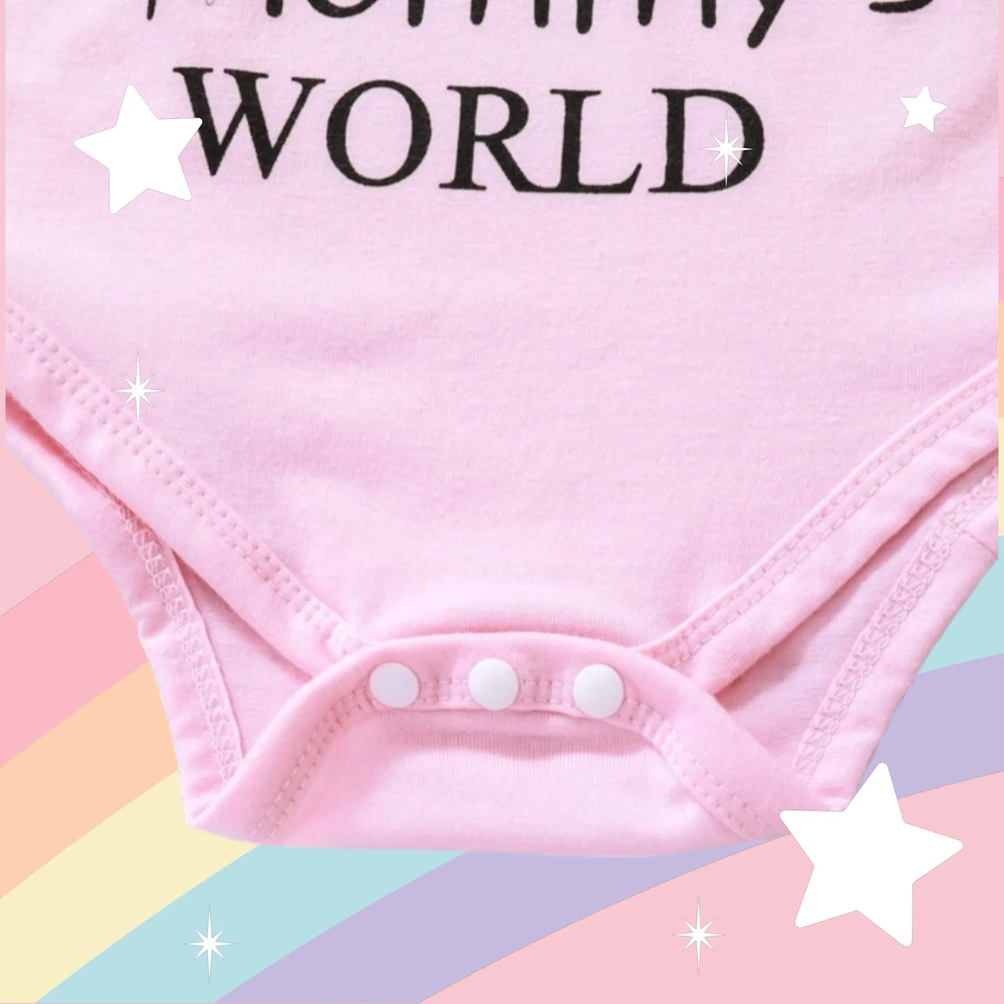 Daddy's Girl Mommy's World Pink Ruffle Romper with Floral Bloomer and Headband #1000874