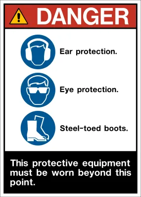 Danger - Protective Equipment