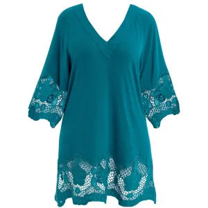 Dione Tunic Beach Cover-Up Petrol Blue - Fantasie Swim