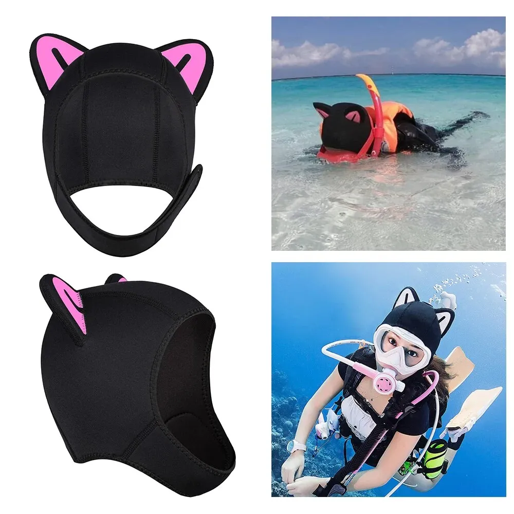 Diving hood Women: Cat