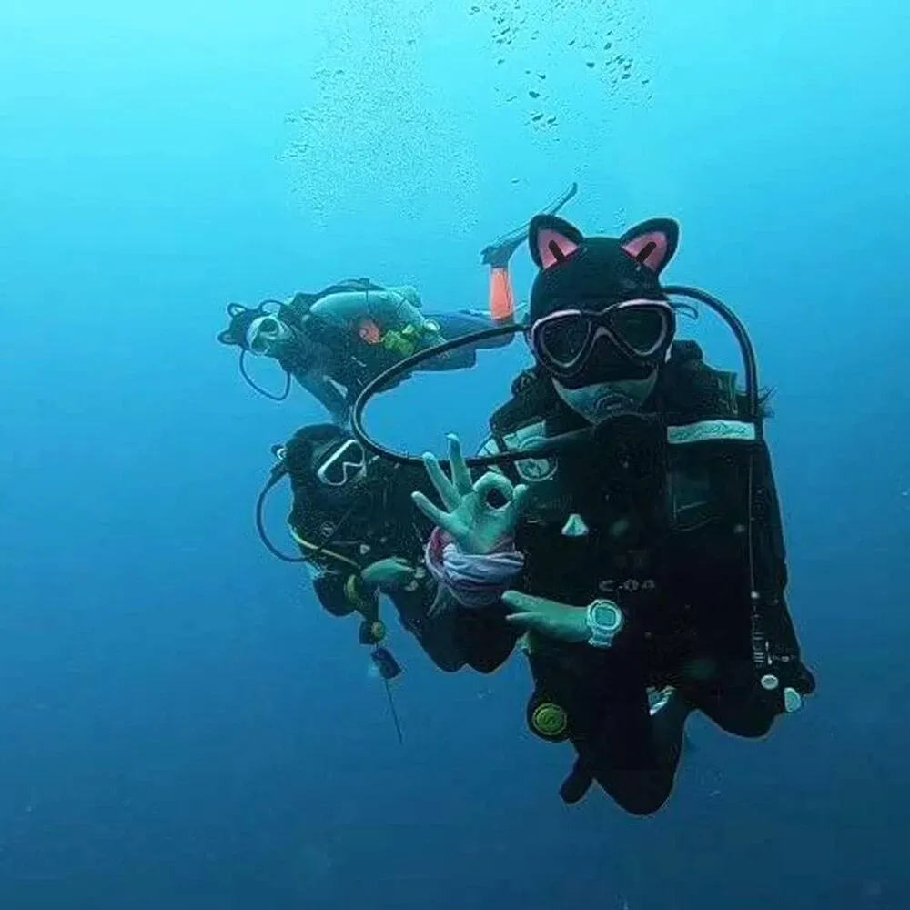 Diving hood Women: Cat